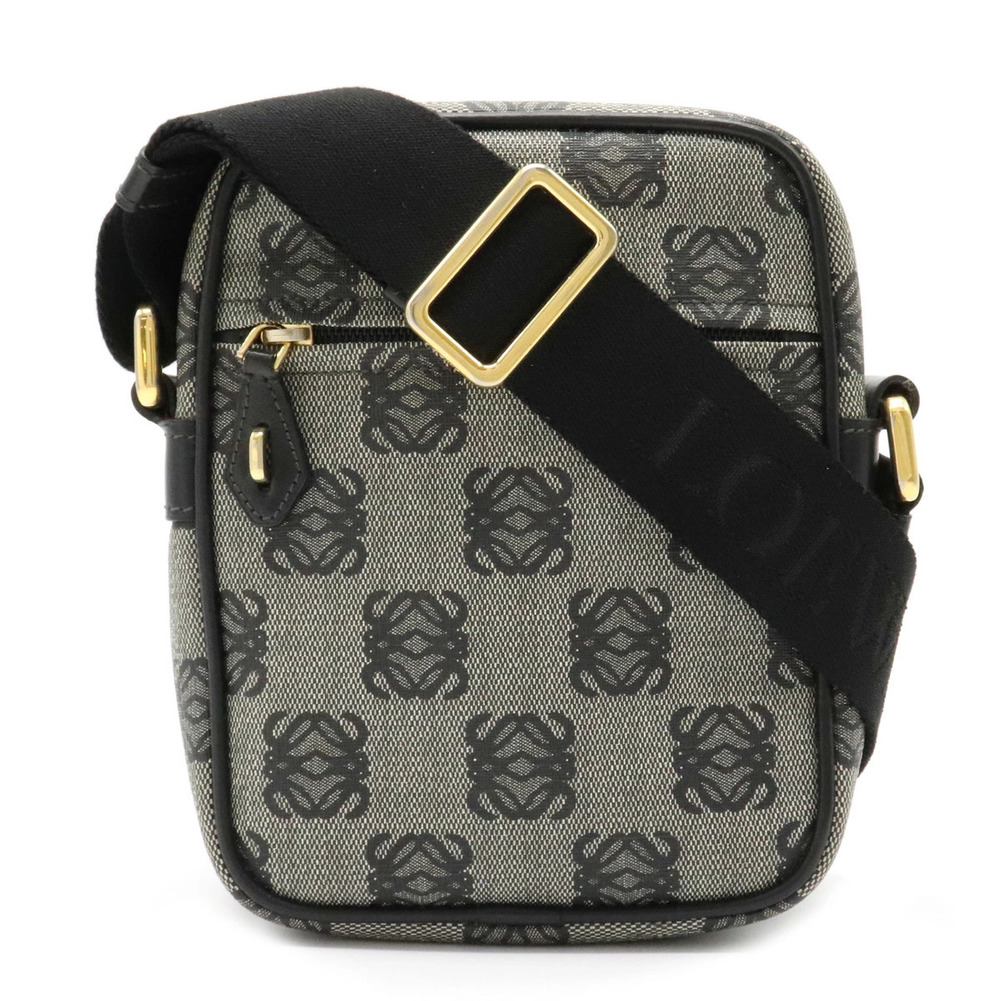 Loewe Anagram Crossbody Bag Leather Gray Black